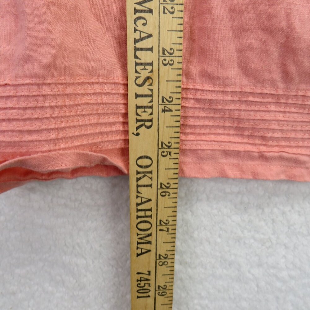 Old Navy Dress Womens‎ 16 Pink Linen Sleeveless Tank Summer Casual Midi Sundress - Picture 5 of 11